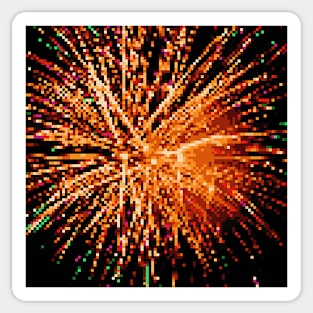 Pixel Firework No.43 Sticker